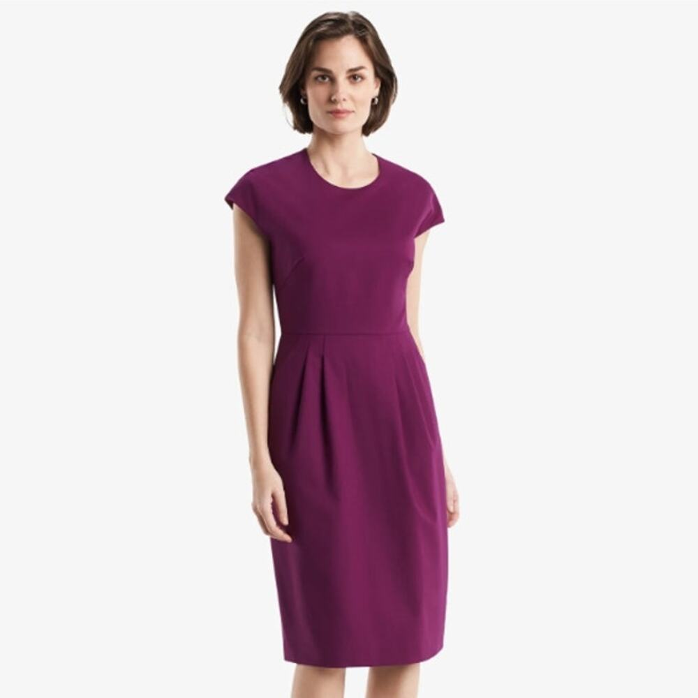 MM Lafleur Purple Midi Sheath Dress